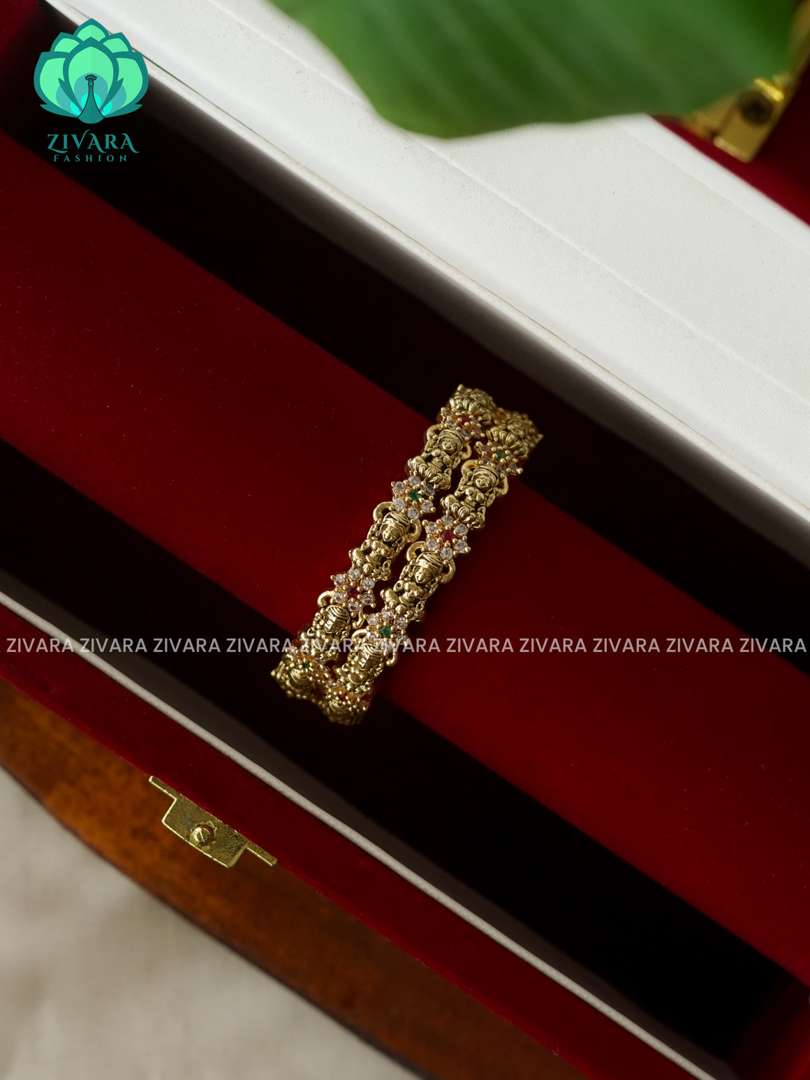 TEMPLE BANGLES - 2 PIECE KIDS EXCLUSIVE BANGLES  -ZIVARA FASHION