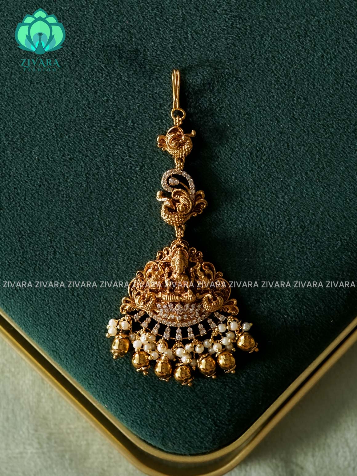 TEMPLE TIKKA -  bridal head accessory- latest bridal collection - Zivara fashion