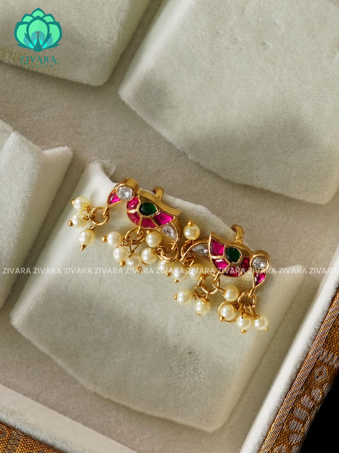 JADAU PEACOCK BUGADI - latest jewellery collection- zivara fashion