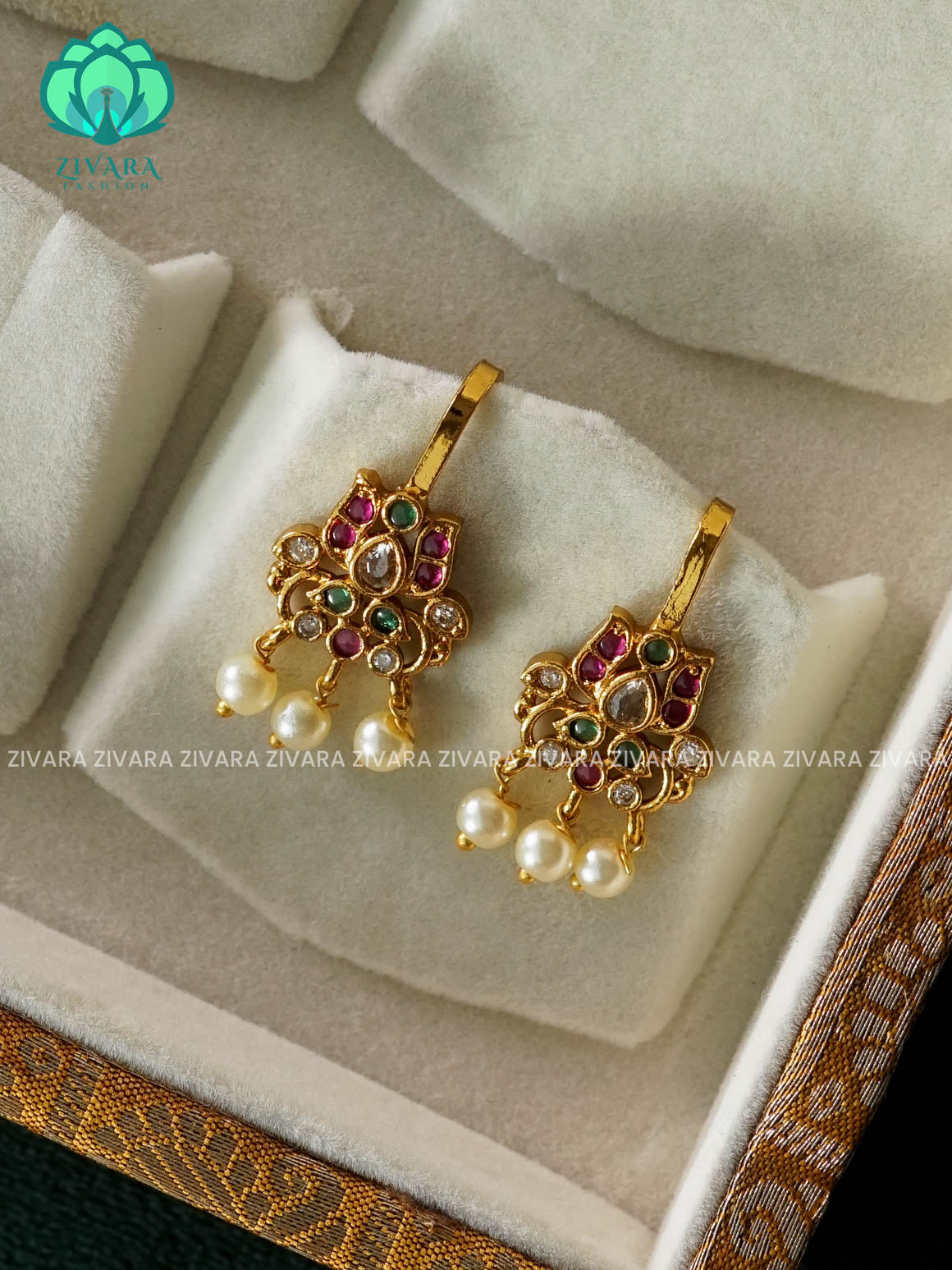 RUBY GREEN BUGADI - latest jewellery collection- zivara fashio