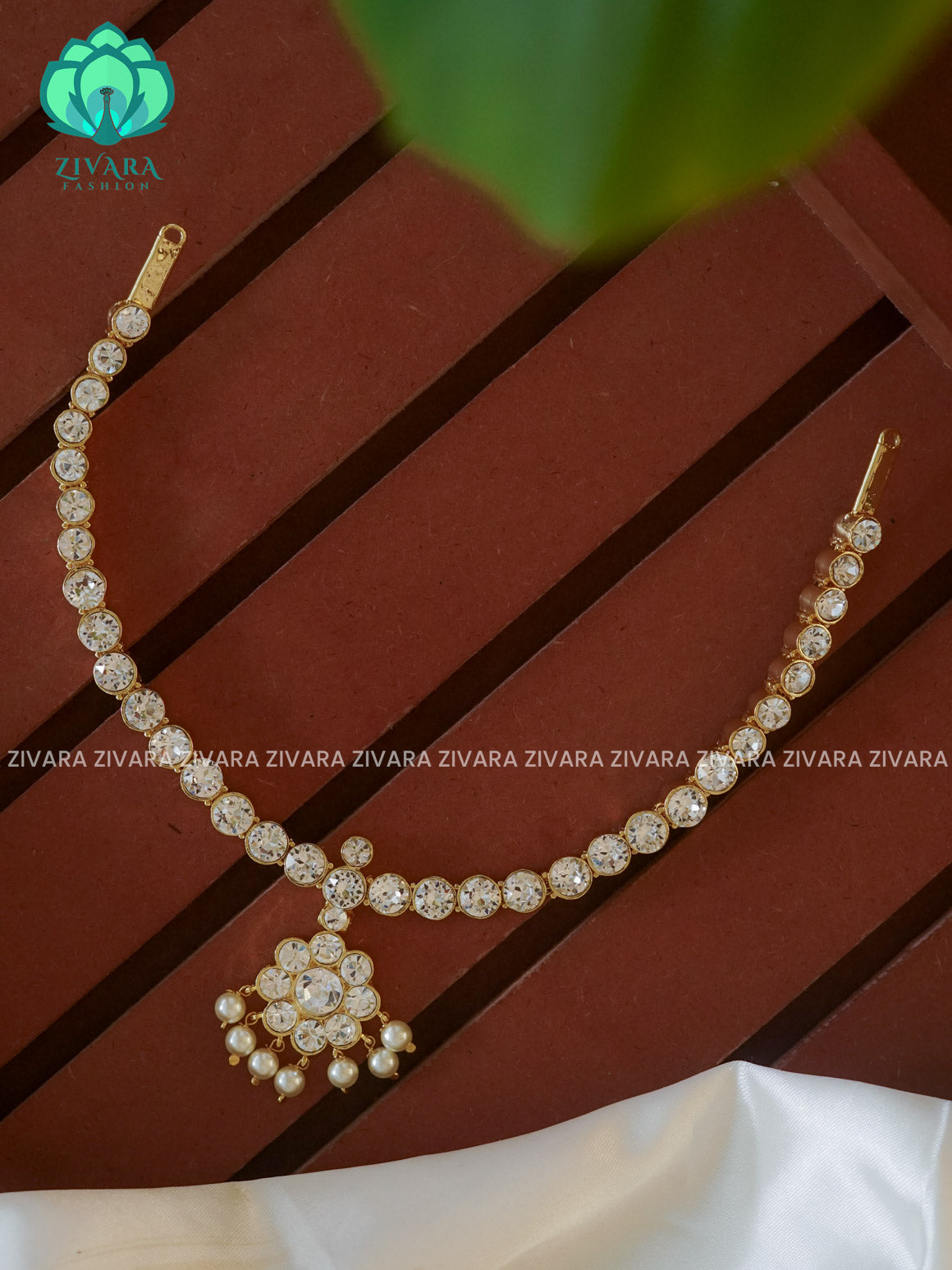 MATHANGI- ATTIGAI NECKLACE- REAL KEMP BHARATHANATYAM DANCE PREMIUM JEWELLERY (PREORDER WITH 3 TO 10 DAYS DISPATCH TIME)