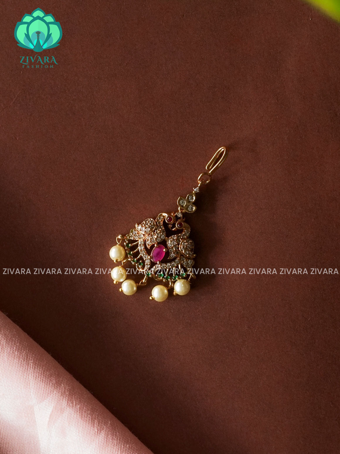 Motif free Peacock chutti  - Bridal maang tikka, chutti- bridal head accessory- latest bridal collection - Zivara fashion