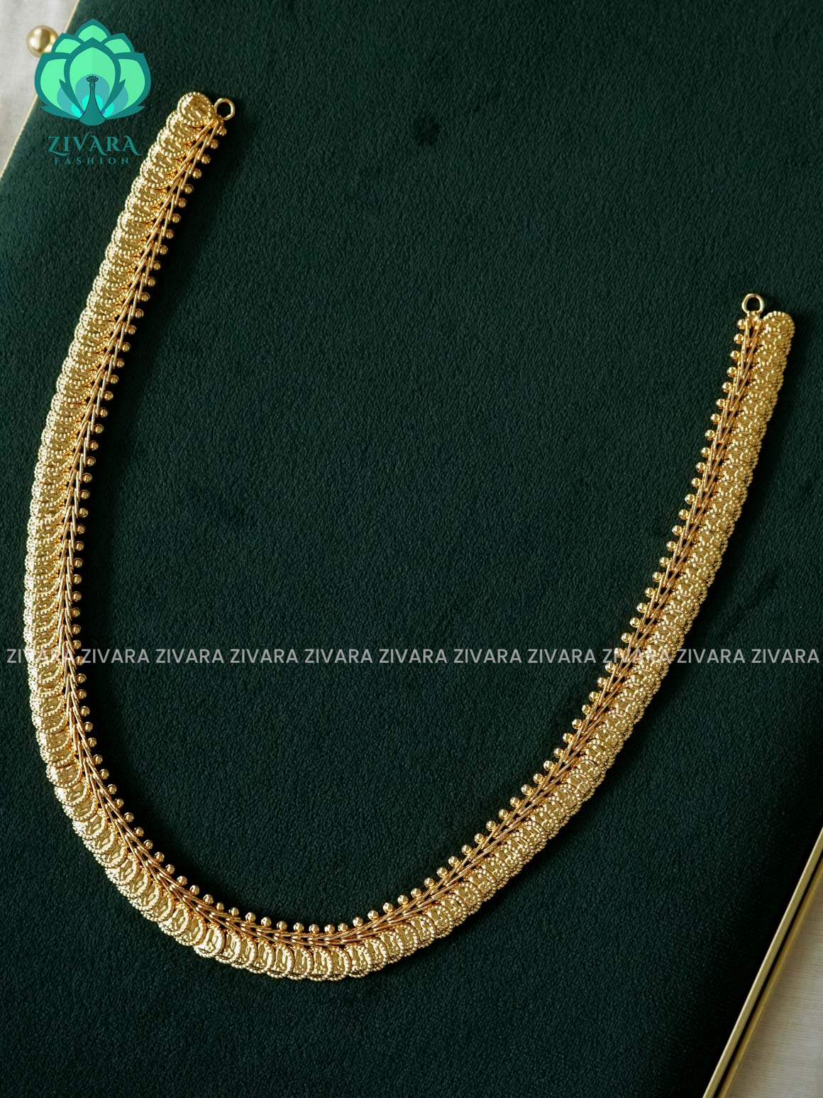 COIN - Traditional PREMIUM MATTE polish MIDCHEST haaram/neckwear - Zivara Fashion