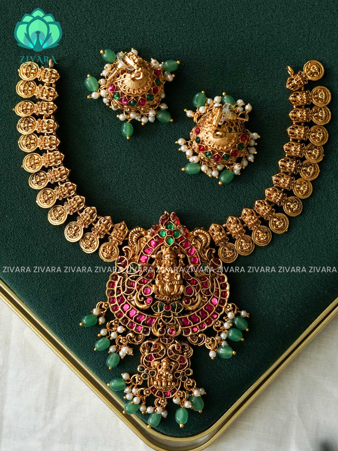 REAL KEMP TEMPLE WITH COIN - Traditional PREMIUM neckwear - Zivara Fashion