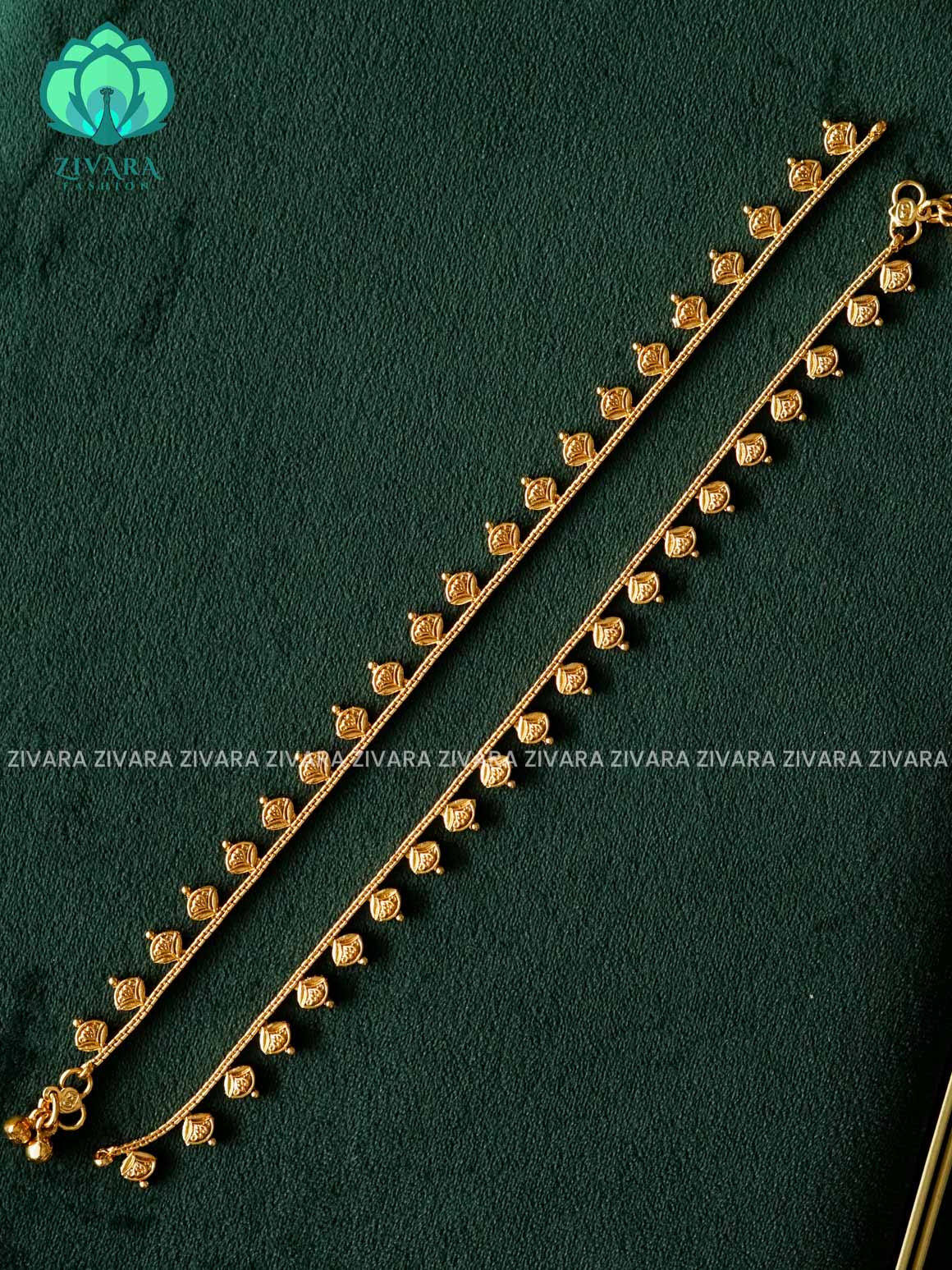 Trending 10 inch anklets for women- latest jewellery- ZIVARA FASHION