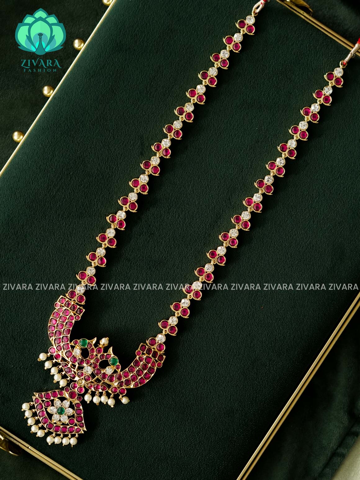 MATHANGI- HAARAM- REAL KEMP BHARATHANATYAM DANCE PREMIUM JEWELLERY
