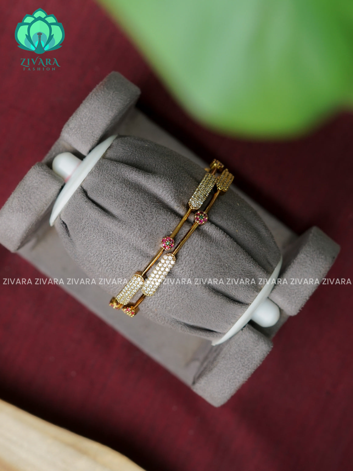 2 PIECE DESIGNER   -Premium VINTAGE FINISH bangles- latest jewellery collection- Zivara Fashion