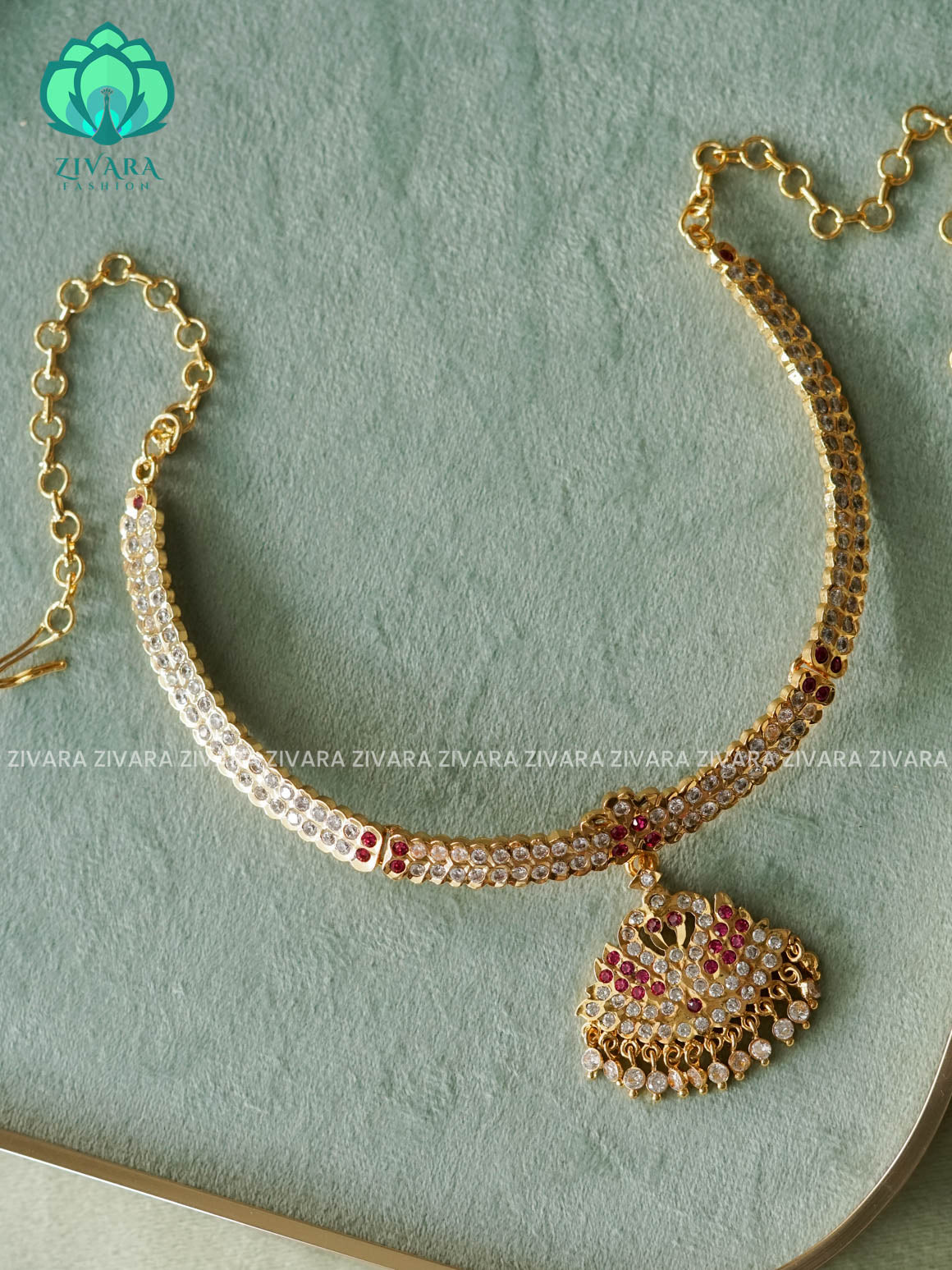 MOTIF FREE  MICROGOLD POLISH ATTIGAI - Zivara Fashion- latest jewellery design