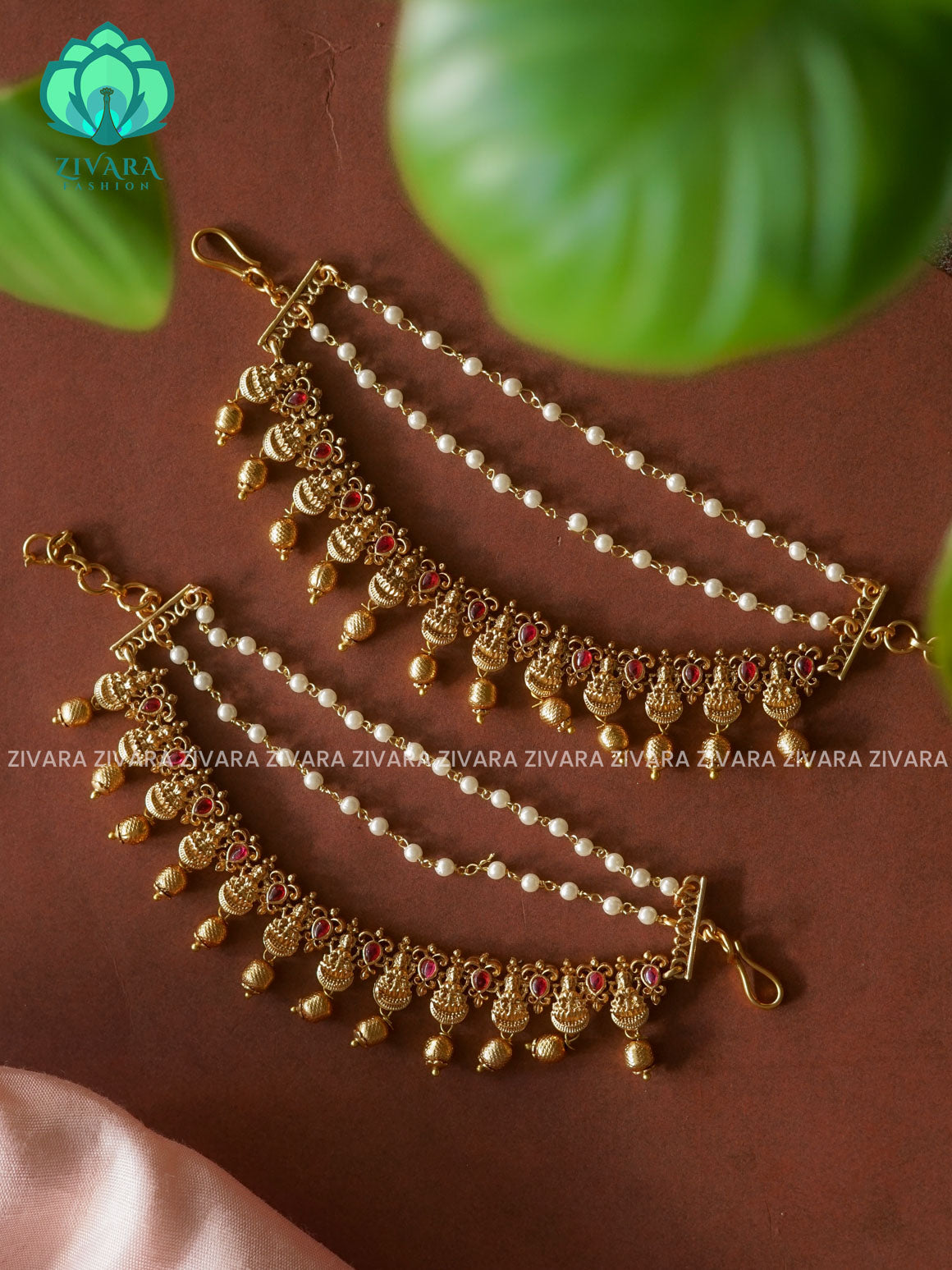 Traditional heavy earchains /maatals- bridal accessory- zivara fashion-latest jewellery collection