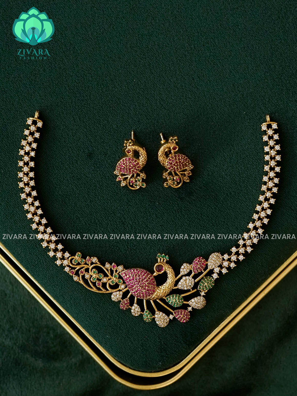 Peacock -  stylish and minimal elegant neckwear - Zivara Fashion