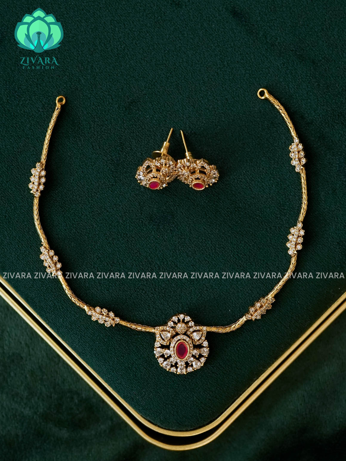 FLEXIBLE CHAIN  - Traditional south indian premium neckwear - Zivara Fashion- latest jewellery design