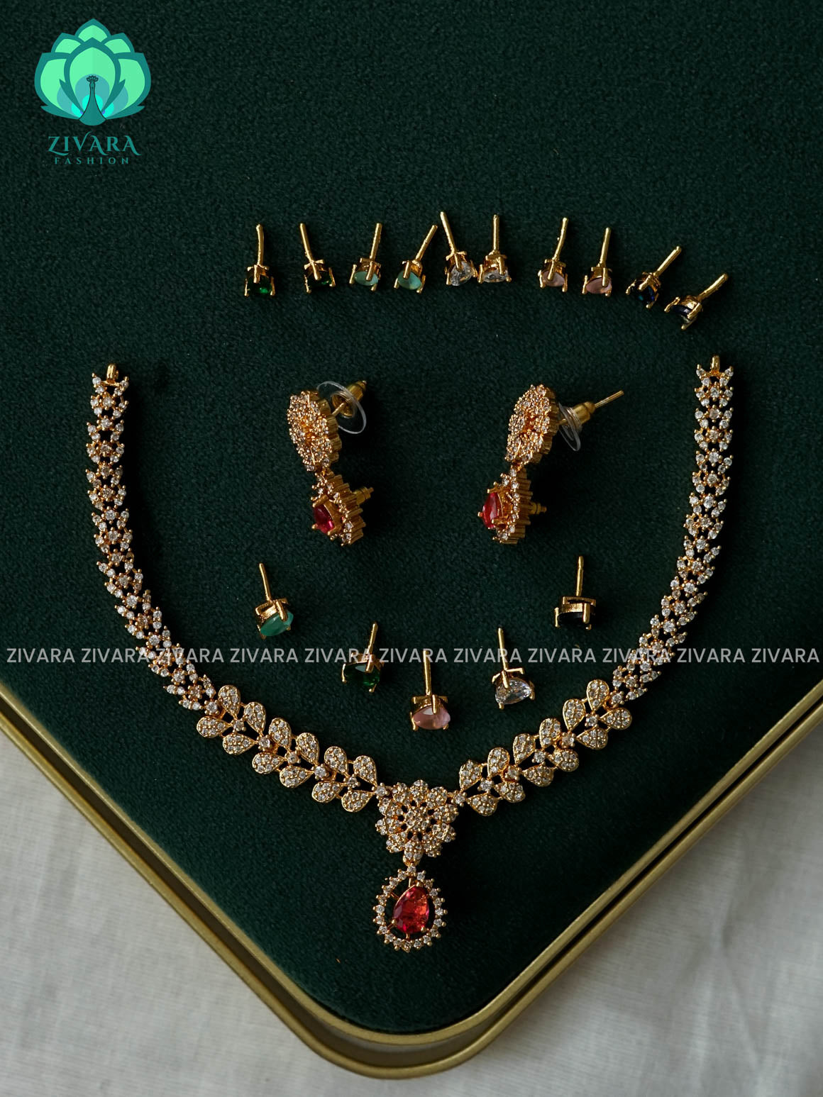 Interchangable  neckwear with interchangable earrings- latest jewellery collection (Copy)