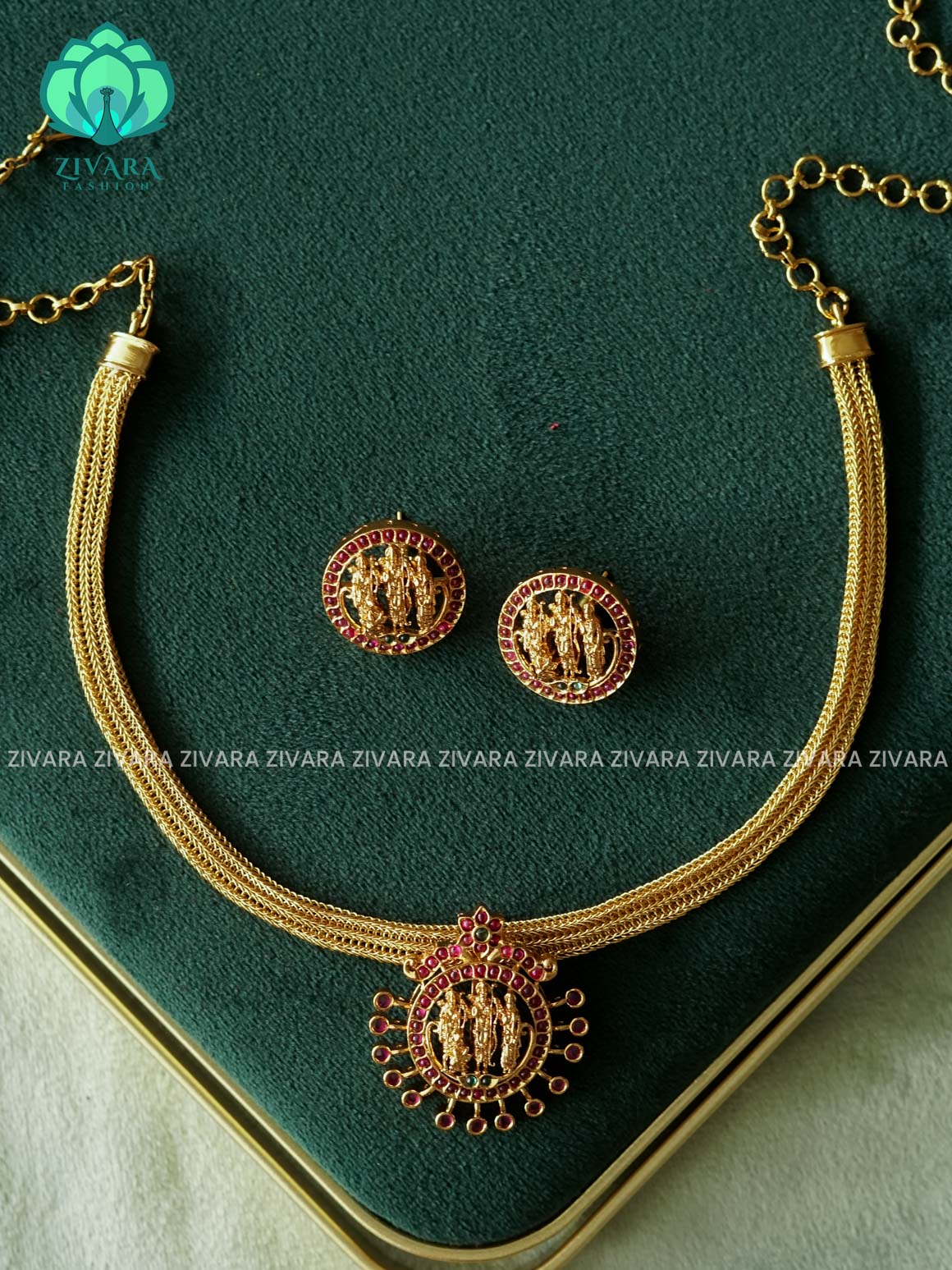 RAMAN SEETHAI- FLEXIBLE CHAIN  - Traditional south indian premium neckwear - Zivara Fashion- latest jewellery design