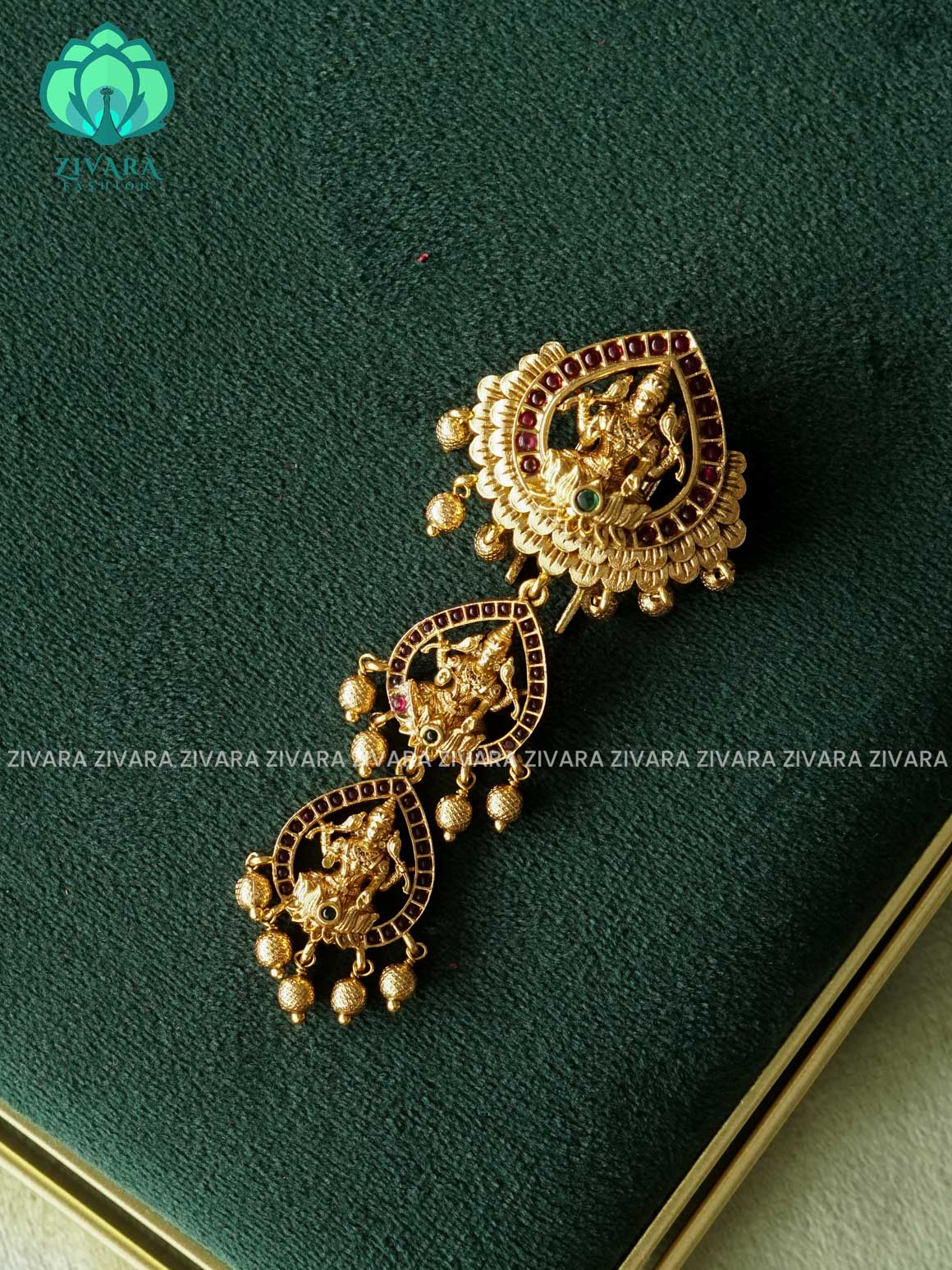 TEMPLE JADABILLAI  - TRADITIONAL HAIR ACCESSORIES - ZIVARA FASHION