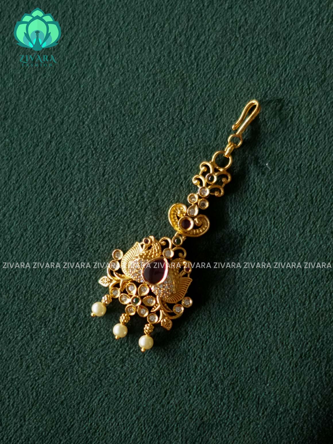 MOTIF FREE TIKKA -  bridal head accessory- latest bridal collection - Zivara fashion