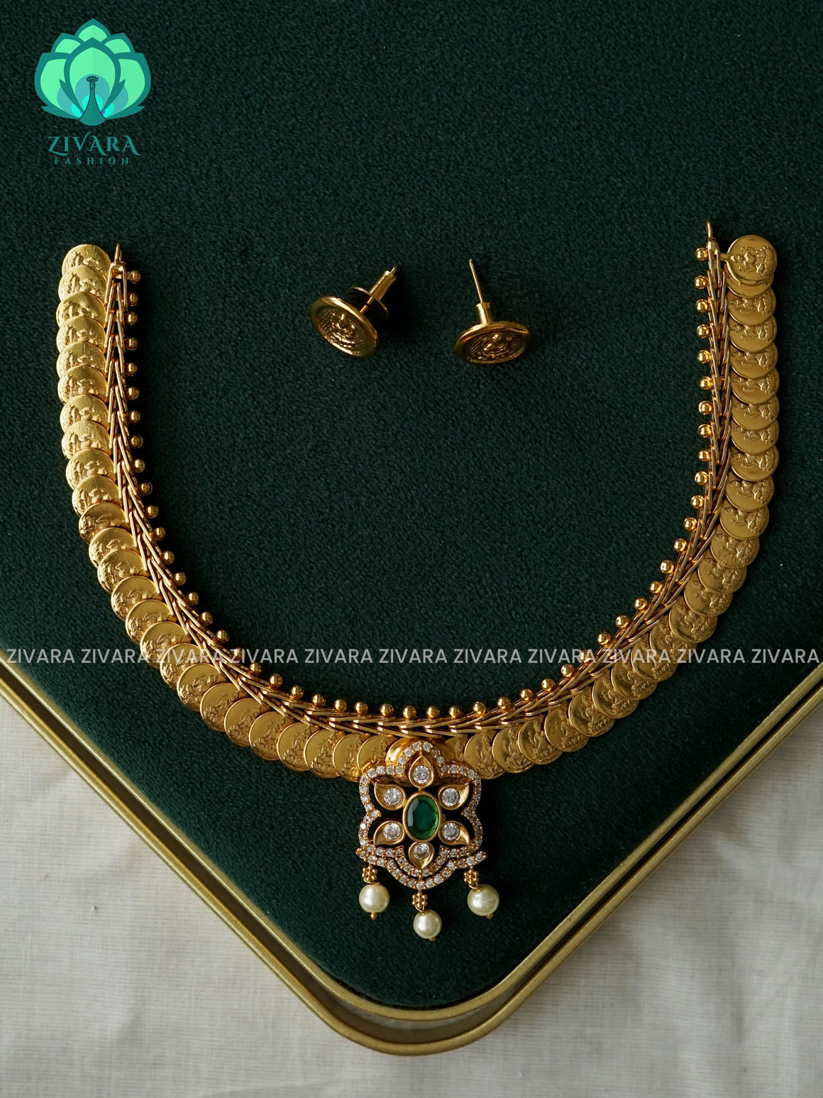 REAL KEMP COIN - Traditional PREMIUM neckwear with earrings- Zivara Fashion