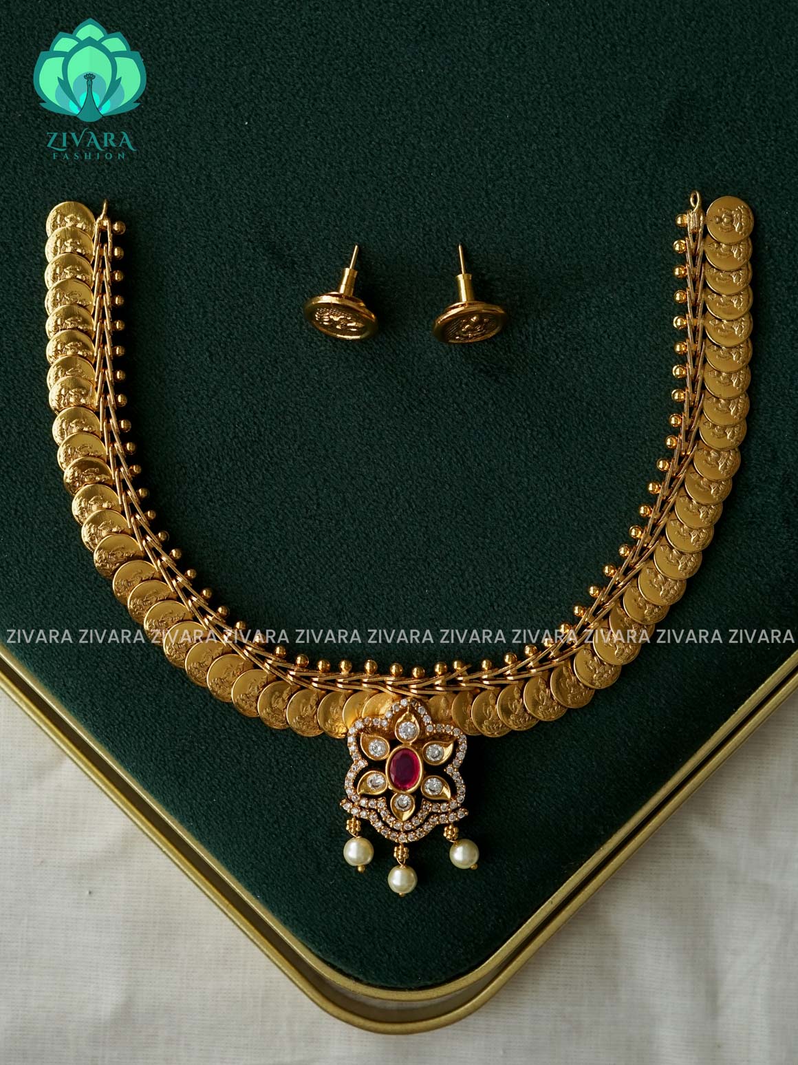 REAL KEMP COIN - Traditional PREMIUM neckwear with earrings- Zivara Fashion