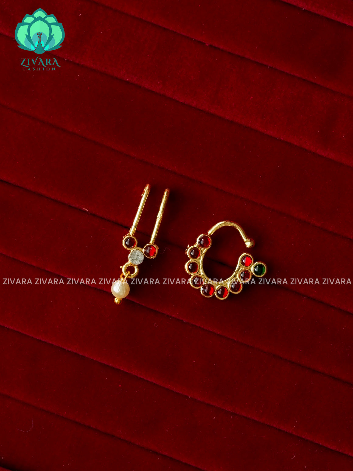 KEMP - RING TYPE NON PIERCING NOSEPIN- ZIVARA FASHION