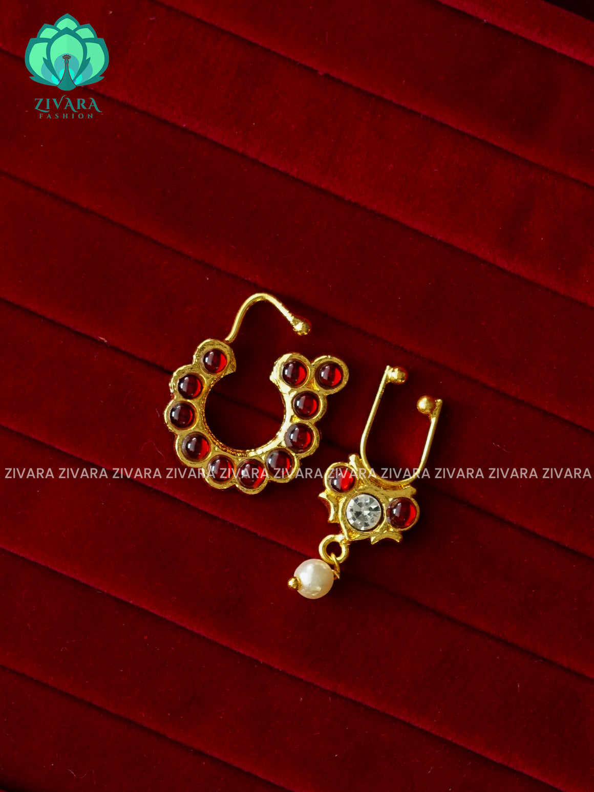 KEMP - RING TYPE NON PIERCING NOSEPIN- ZIVARA FASHION