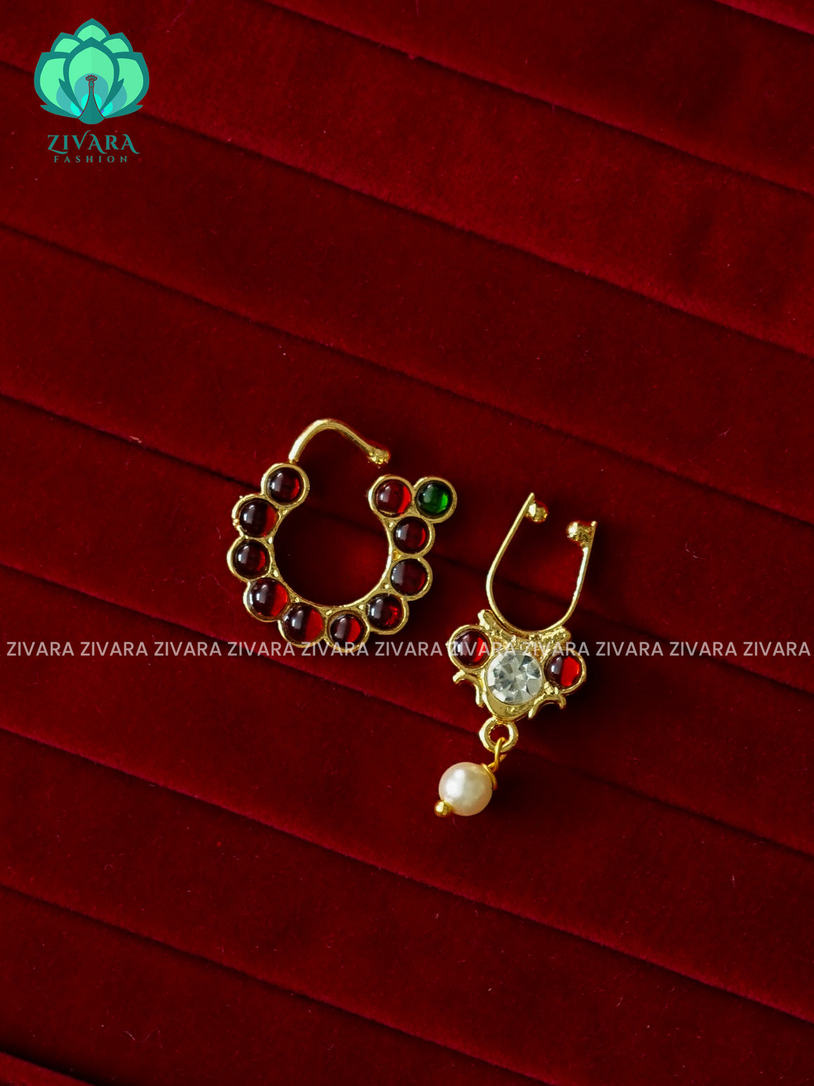 KEMP - RING TYPE NON PIERCING NOSEPIN- ZIVARA FASHION