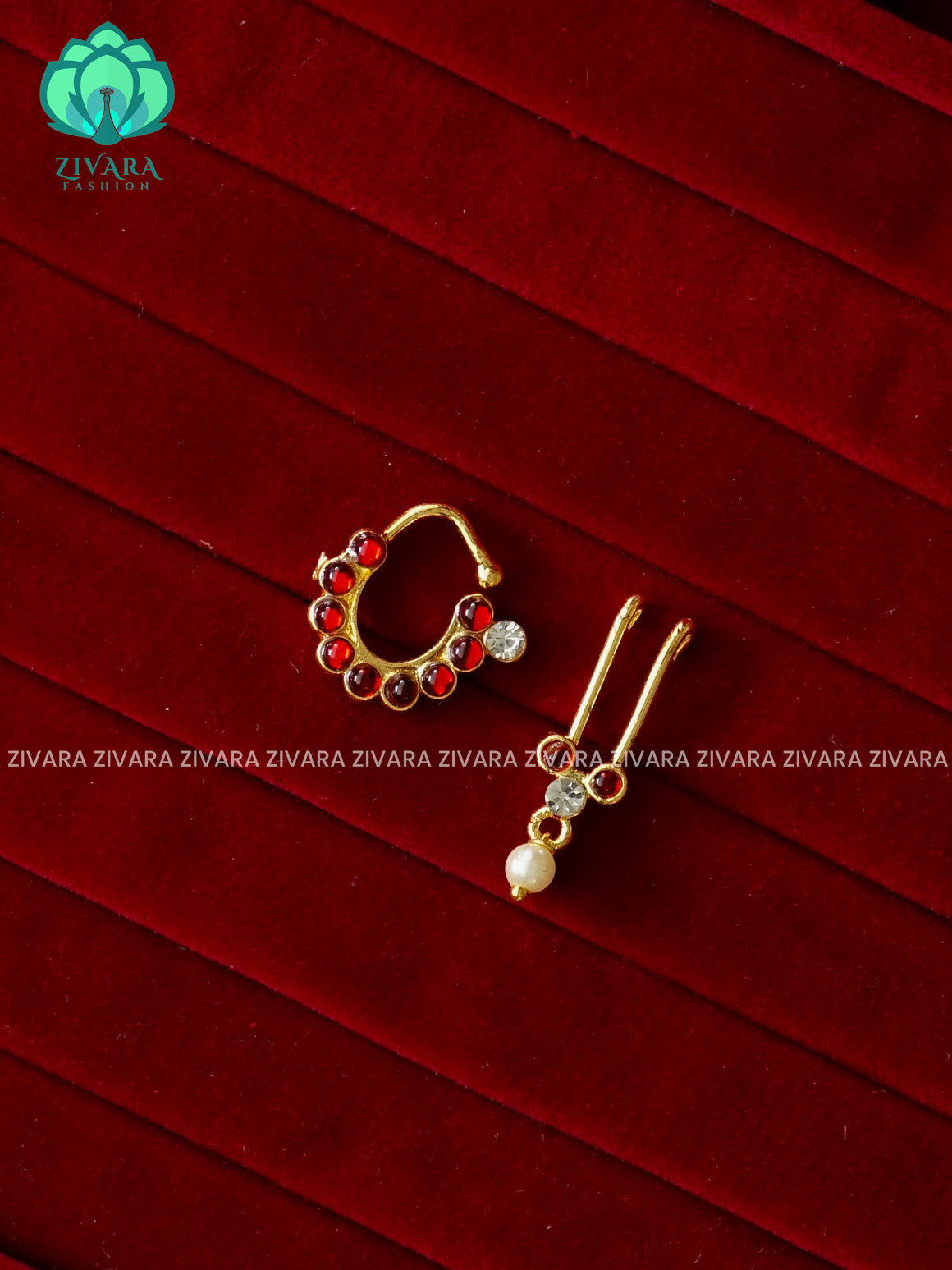 KEMP - RING TYPE NON PIERCING NOSEPIN- ZIVARA FASHION