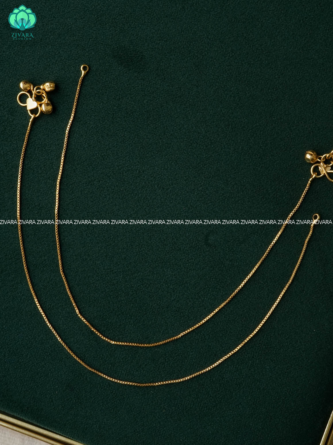 Trending 10.5 inch anklets for women- latest jewellery- ZIVARA FASHION