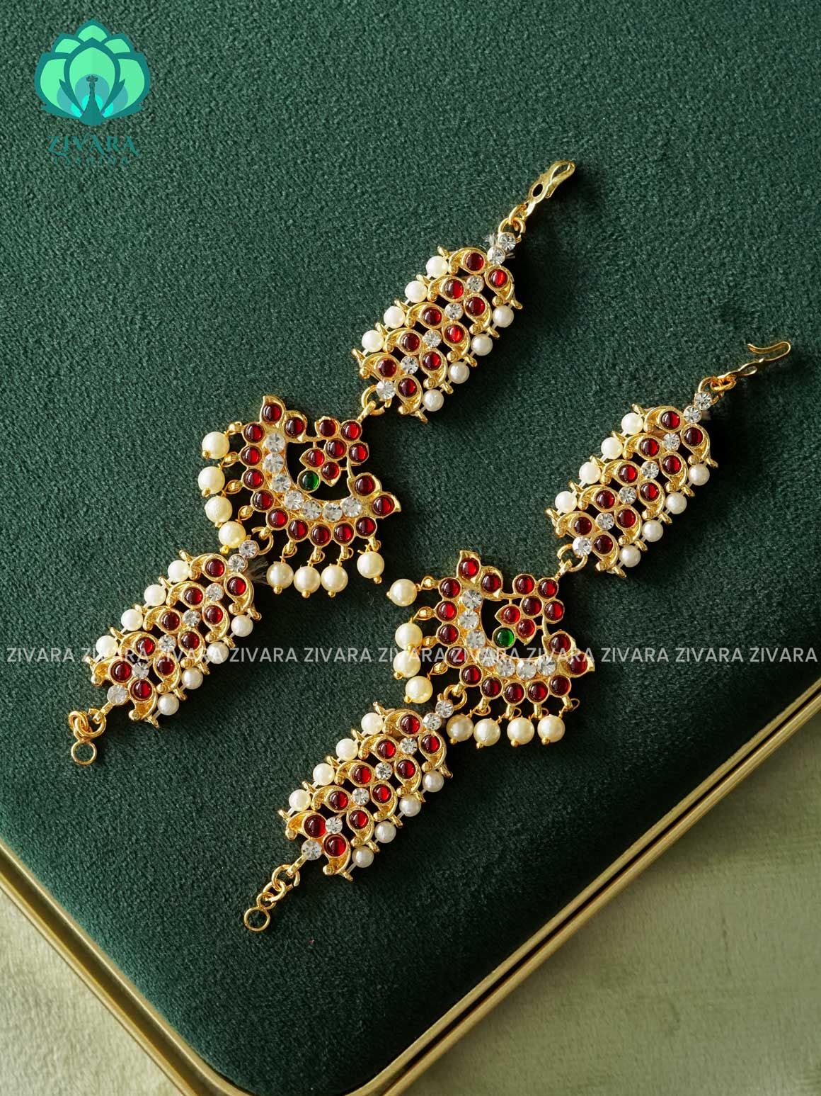 RED GREEN AND WHITE - ANU -MAATAL- latest kemp dance jewellery collection