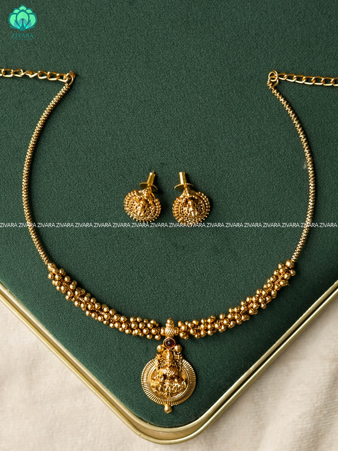 TEMPLE - HASLI - stylish and minimal elegant neckwear WITH EARRINGS - Zivara Fashion