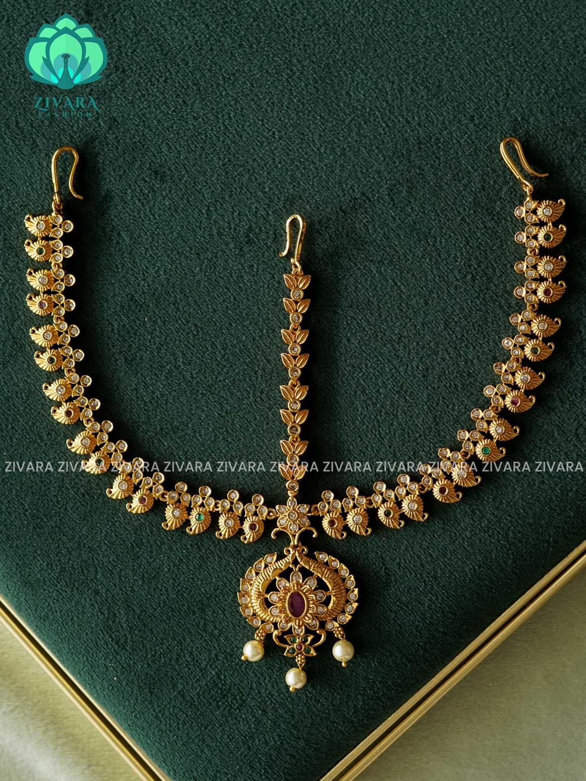 Bridal maang tikka, chutti- bridal head accessory- latest bridal collection - Zivara fashion