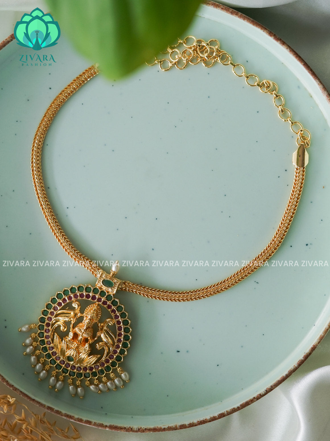 MOTIF FREE MICROGOLD POLISH ATTIGAI - Zivara Fashion- latest jewellery design
