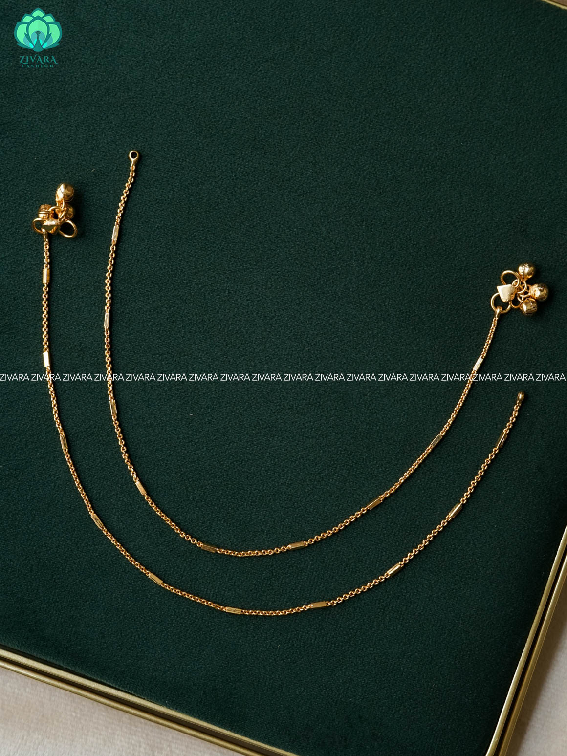 Trending 10.5 inch anklets for women- latest jewellery- ZIVARA FASHION