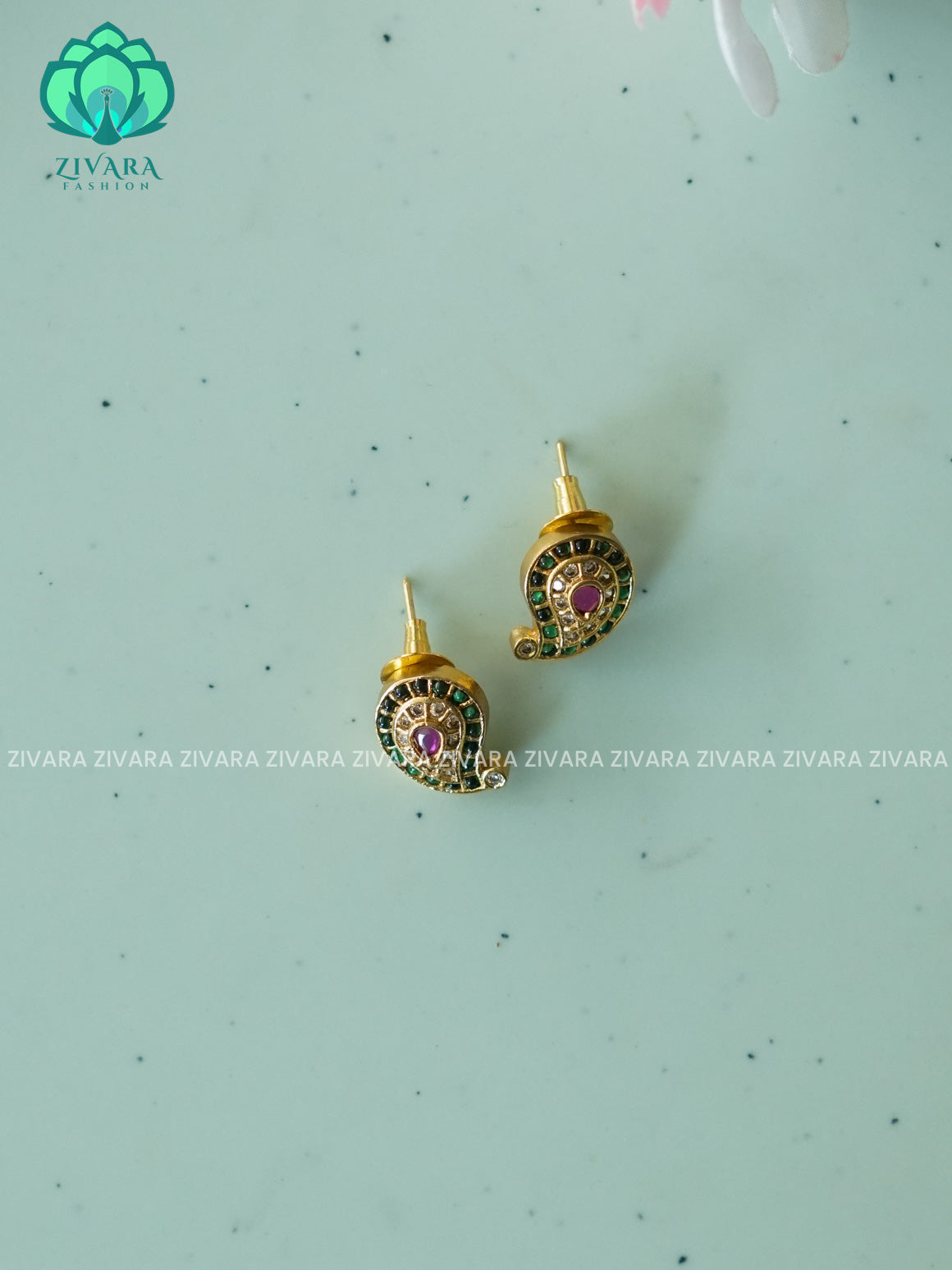 SMALL SIZE KIDS FRIENDLY MANGO STUDS  - latest jewellery collection- zivara fashion