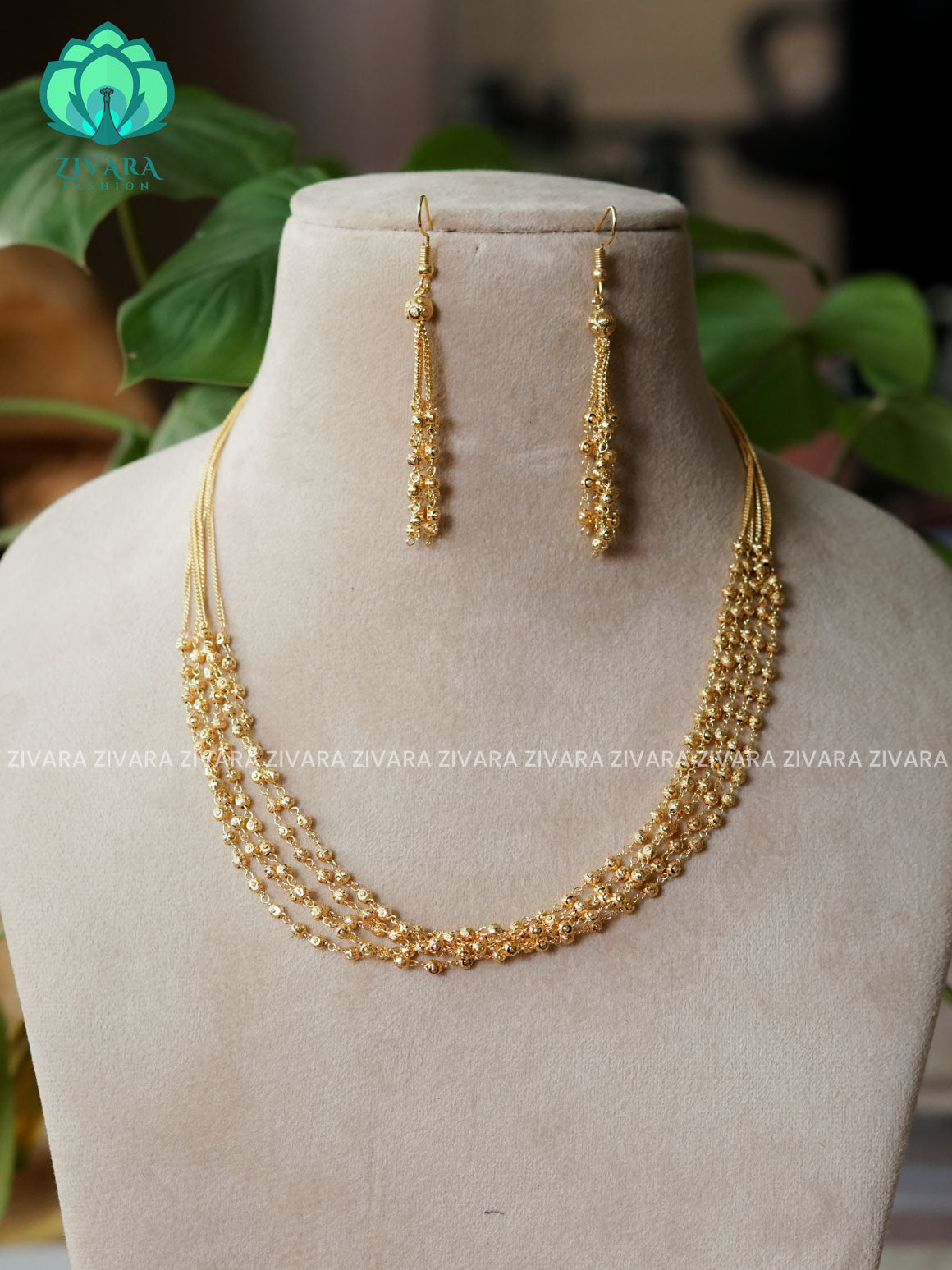 LAYERED neckwear with earrings  -  latest pocket friendly south indian jewellery collection