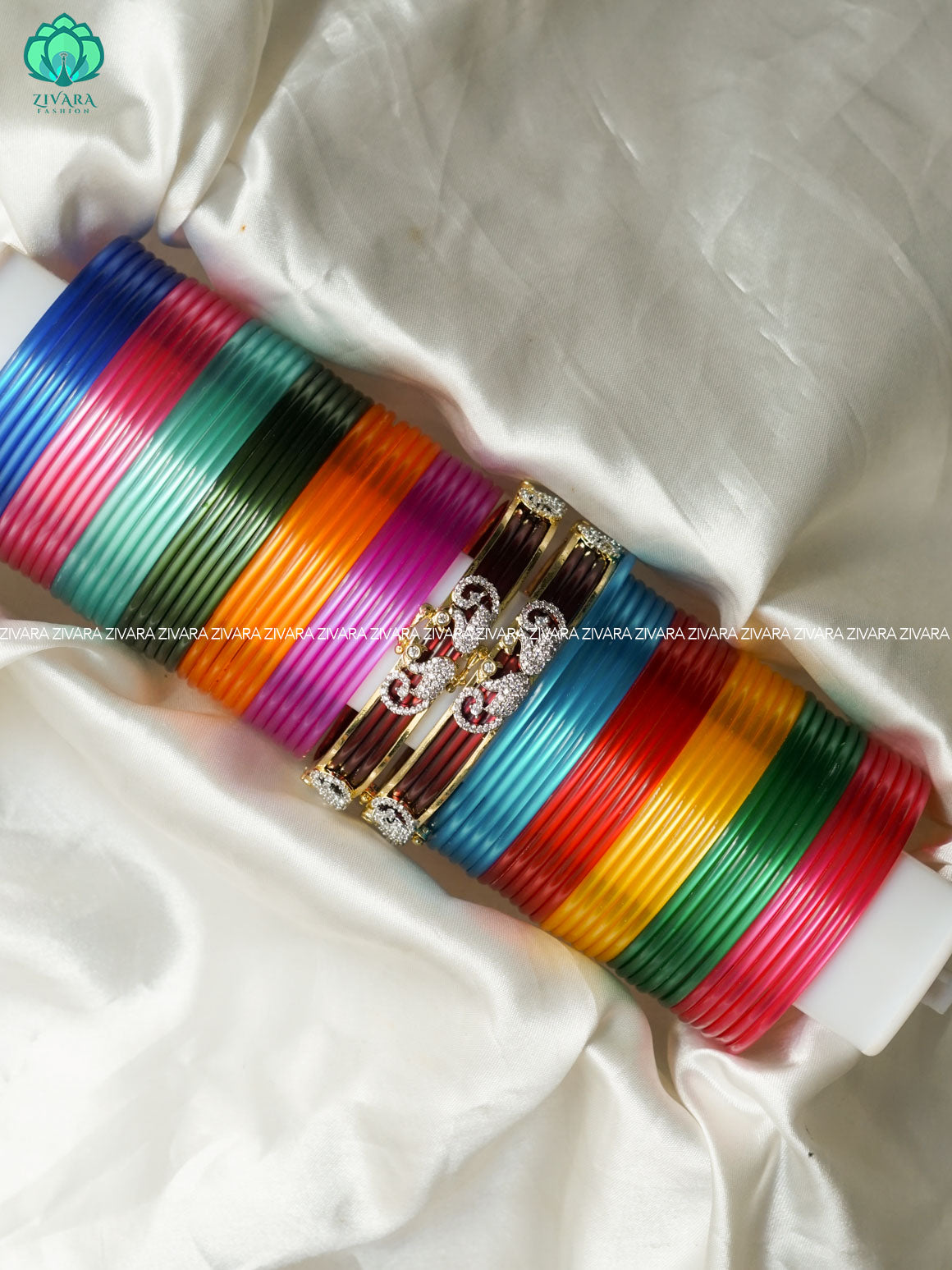 12 SET OF ZYRA INTERCHANGEABLE  BANGLES  - Premium quality bangles - Zivara fashion