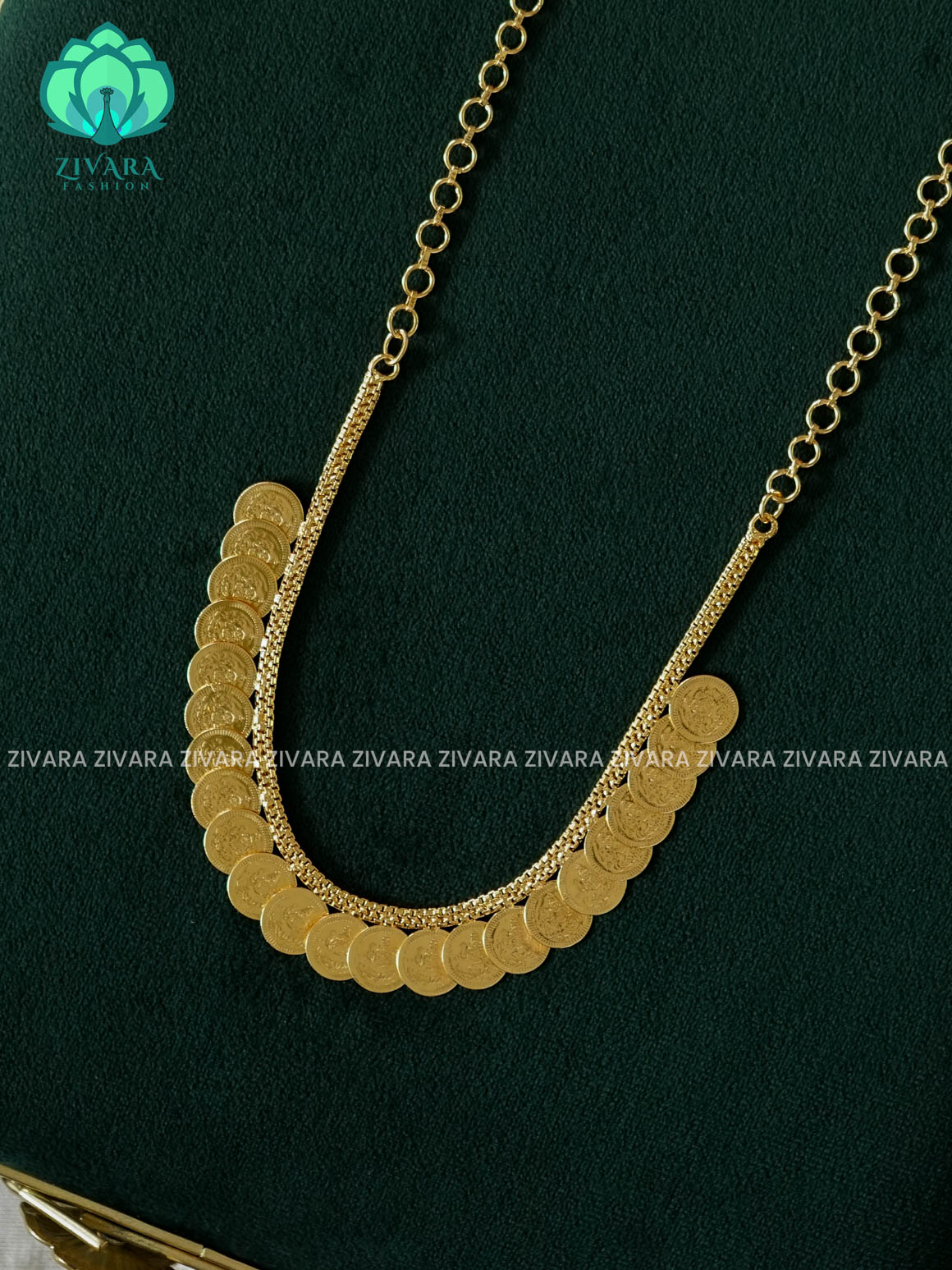 COIN MICROPOLISH -Traditional PREMIUM MATTE polish neckwear-latest south indian jewellery