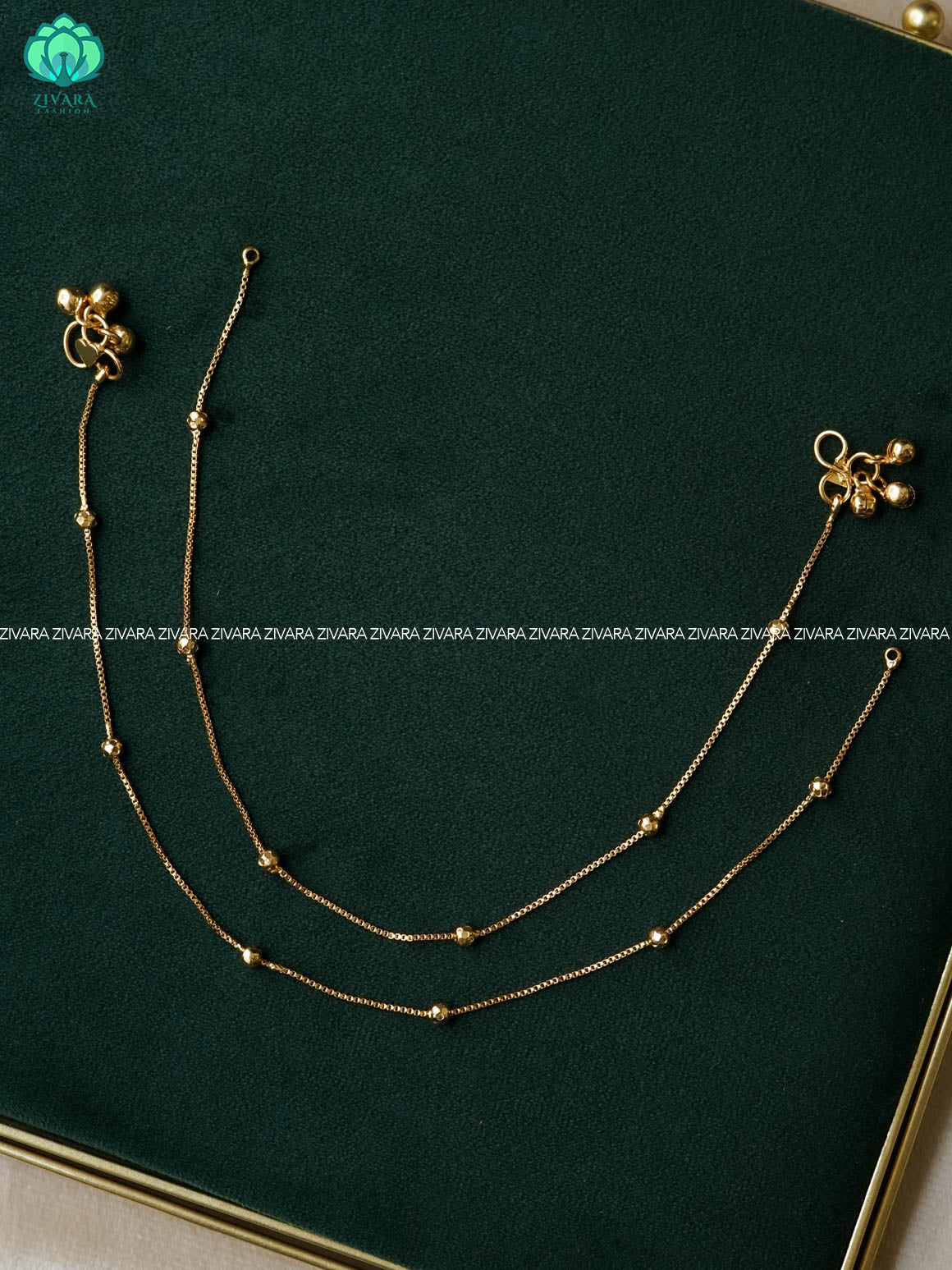 Trending 10.5 inch anklets for women- latest jewellery- ZIVARA FASHION