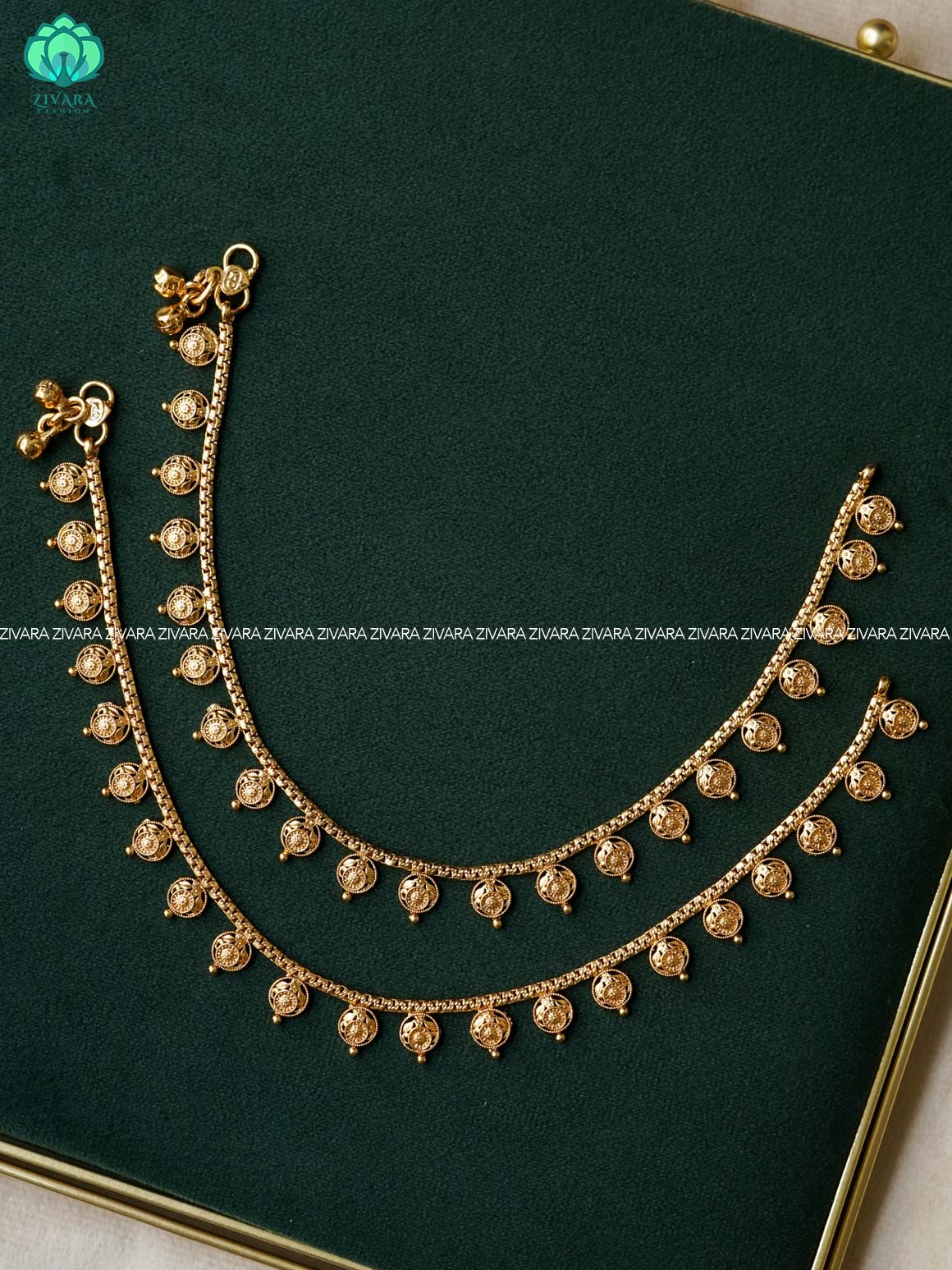 Trending 10.5 inch anklets for women- latest jewellery- ZIVARA FASHION