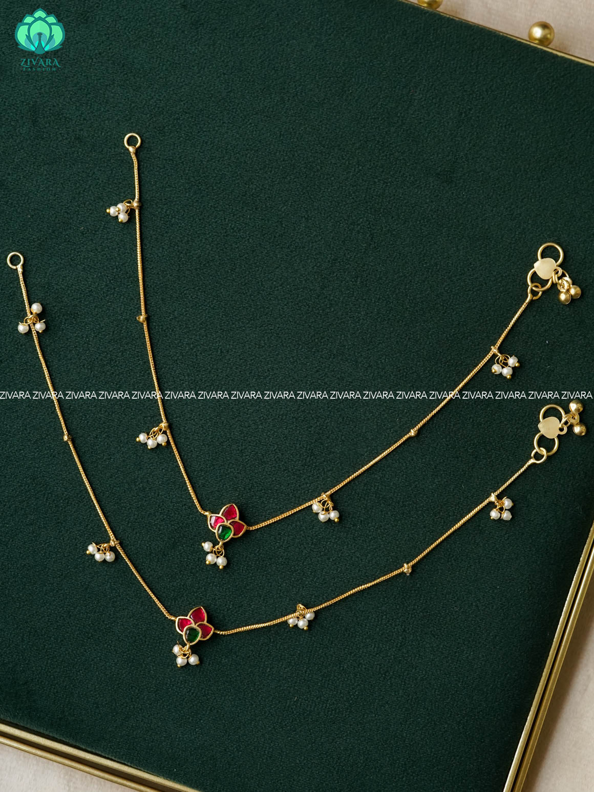 JADAVU - Trending occasional wear anklets (9.75 inch approx )for women- latest jewellery- ZIVARA FASHION