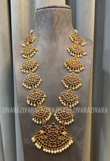 Smrithi - Kemp long neckwear jewellery- south indian jewellery