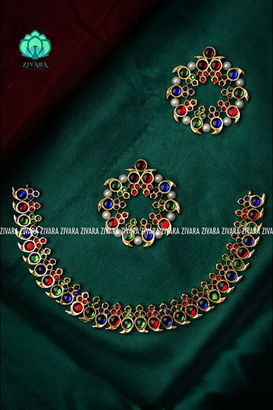 Pallavi- kemp jewellery - Zivara fashion- south indian kemp neckw