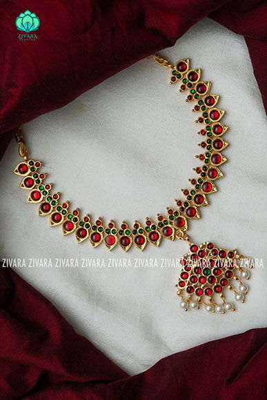 Tapasvee - kemp jewellery - Zivara fashion- south indian kemp neckwear for women
