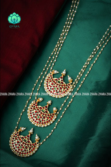 Bhamini - three step moon-south indian kemp neckwear for women