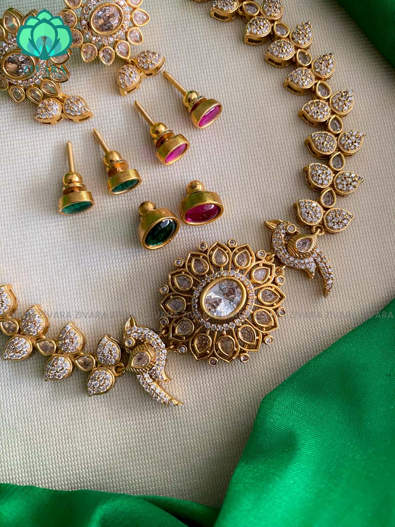 Interchangable neckwear with interchangable earrings- latest jewellery collection