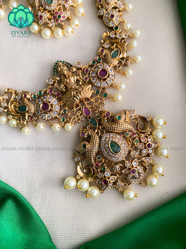 Stunning Adjustable Rhinestone Bridal Necklace and Earrings