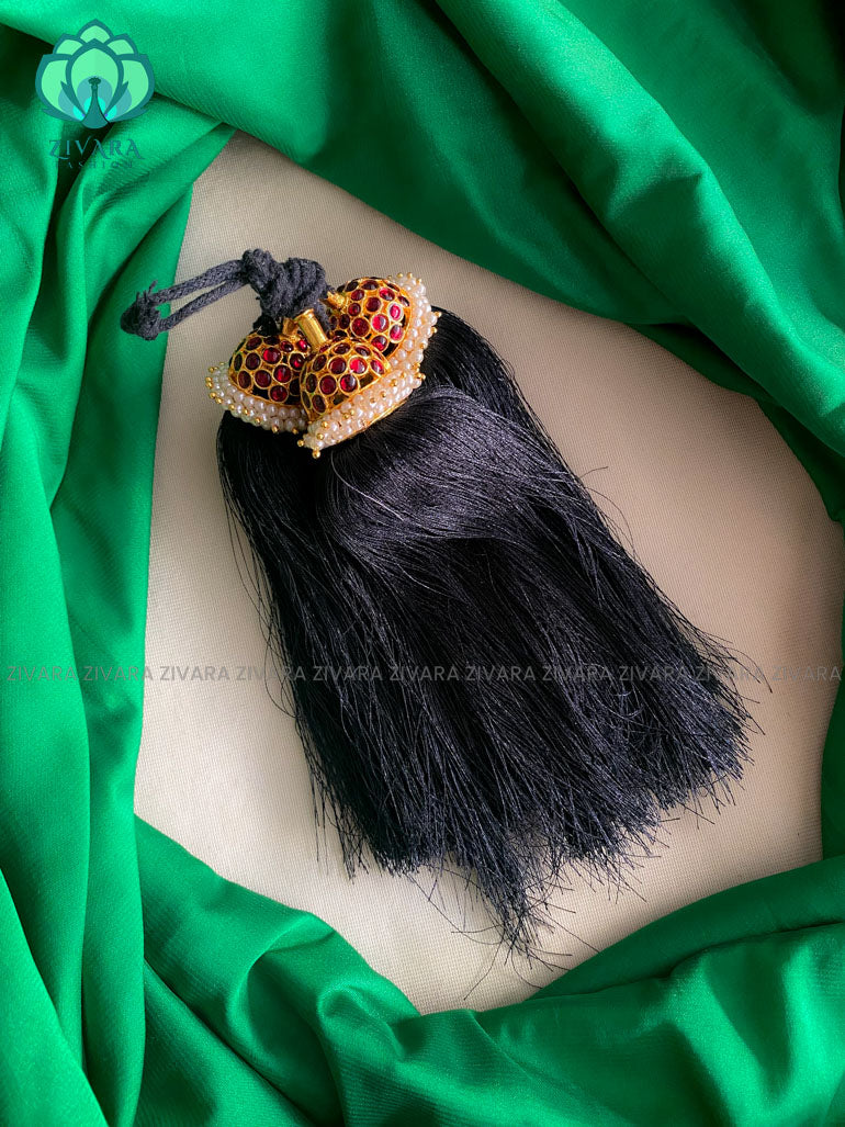 Jadai kunjalam- hair accessories - bridal hair extension-zivara fashion- Model 3
