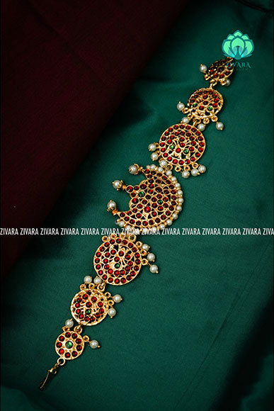 Chandra- Pocket friendly chockers - south indian kemp neckwear for women