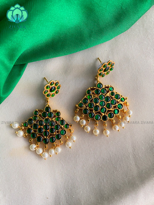Muktha-aBeautiful and latest south indian jewellery collection- bali earrings