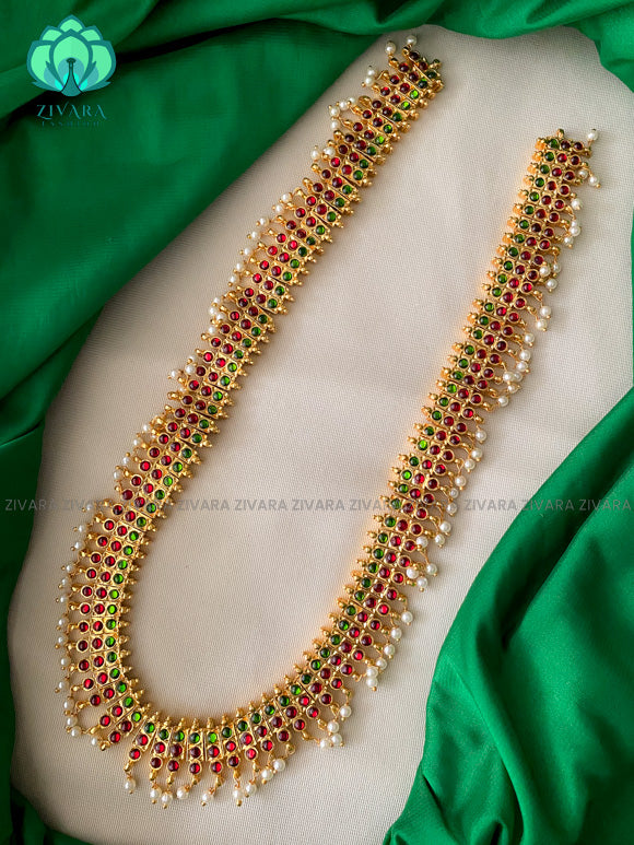 Jaya - Kemp long neckwear jewellery- south indian dance jewellery