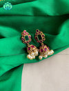 Real kemp stones ruby and green choker with earrings-Swarna- latest pocket friendly south indian jewellery collection