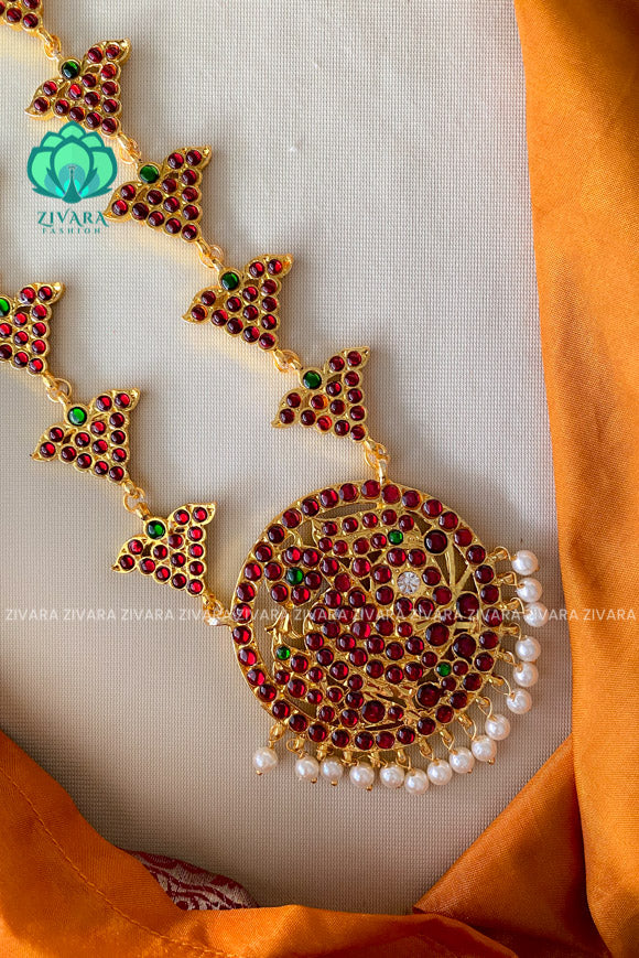 Abhaya- Kemp long neckwear jewellery- south indian jewellery